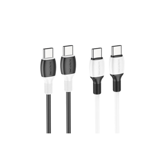 Cable Borofone Bx84 1m 60w Usb-c / Type-c A Type-c Carga Rápida