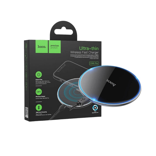 Cargador Inalambrico Hoco CW6 Pro Easy 15W Negro