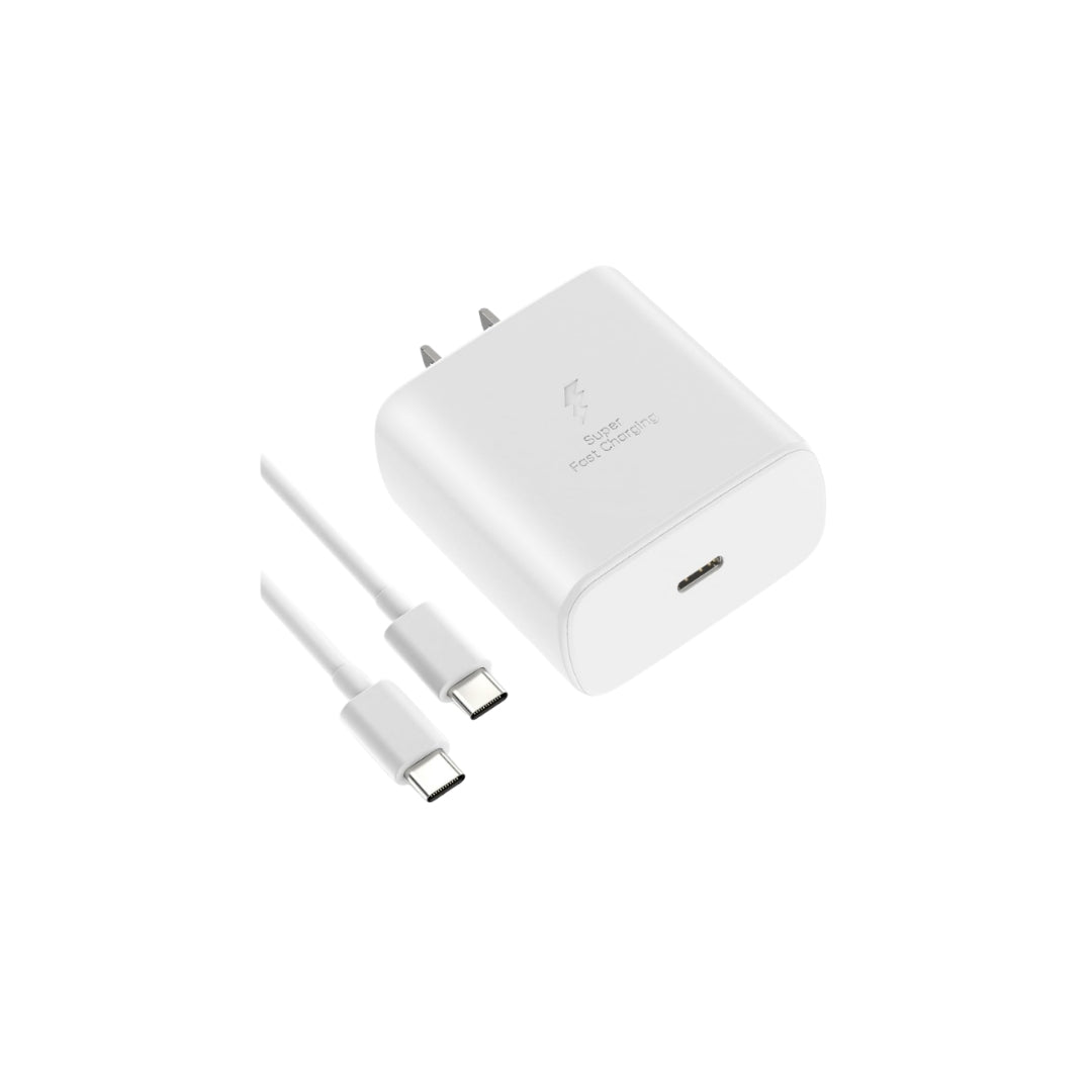 Cargador Con Cable Samsung 45w Blanco
