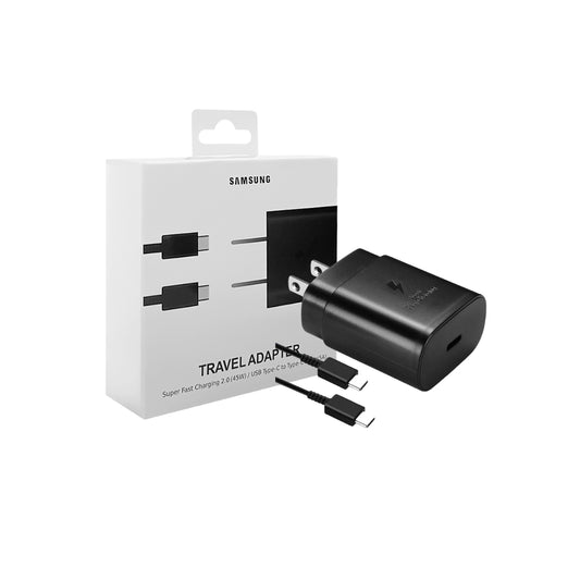 Cargador Con Cable Samsung 45w USB-C Color Negro