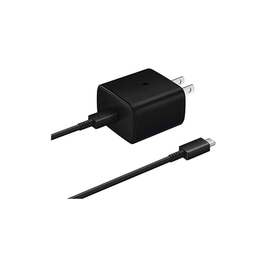 Cargador Con Cable Samsung 45w USB-C Color Negro